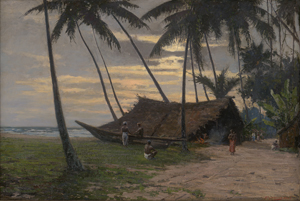 Los 6115 - Italienisch - 1905. Palmenstrand mit Strohhütte auf Ceylon - 0 - thumb