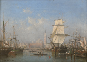 Los 6117 - Bergue, Tony François de - Segelschiffe in der Lagune von Venedig - 0 - thumb