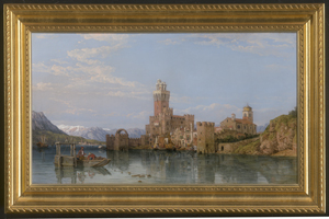Los 6120 - Stanfield, George Clarkson - Blick auf das Castello Scaligero in Sirmione am Gardasee - 1 - thumb