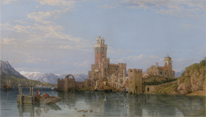 Lot 6120, Auction  125, Stanfield, George Clarkson, Blick auf das Castello Scaligero in Sirmione am Gardasee