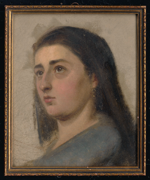 Los 6127 - Deutsch - um 1880. 2 Studienköpfe: Bildnisse eines jungen Mannes und einer jungen Frau - 4 - thumb