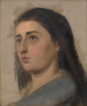 Los 6127 - Deutsch - um 1880. 2 Studienköpfe: Bildnisse eines jungen Mannes und einer jungen Frau - 1 - thumb