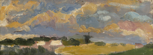 Lot 6131, Auction  125, Seliger, Max, Ölskizze einer weiten Sommerlandschaft mit Windmühle