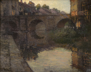 Lot 6145, Auction  125, Thaulow, Frits, Kanal mit Brücke in Dordrecht