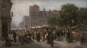 Los 6148 - Andorff, Paul - Wochenmarkt in einer Stadt - 0 - thumb