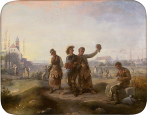 Los 6149 - Berliner Schule - um 1860. Die lustigen Handwerksgesellen  - 0 - thumb
