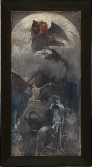 Los 6202 - Hirémy-Hirschl, Adolf - Harpyie in der Sturmnacht - 1 - thumb