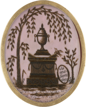 Los 6365 - Französisch - um 1790. Miniatur Portrait eines langhaarigen kleinen Mädchens in weißem Kleid - 1 - thumb