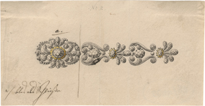 Los 6535 - Deutsch - um 1780/90. Entwürfe für edelsteinbesetzten Schmuck - 3 - thumb
