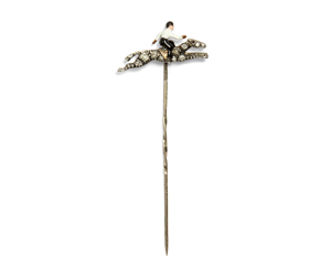 Lot 6549, Auction  125, Herrenschmuck, Reversnadel mit Jockey