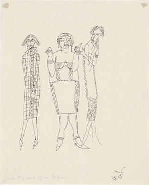 Lot 6570, Auction  125, Ullmann, My, "Frau K. mit ihren Töchtern"