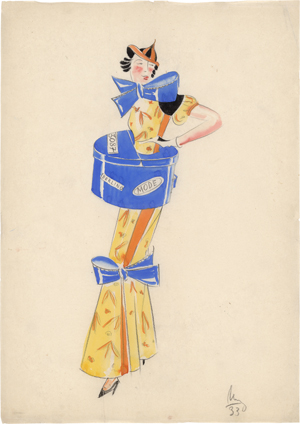 Lot 6584, Auction  125, Ullmann, My, Kostümentwurf "Mode" für die Faschingsredoute "Die Bunte Laterne"