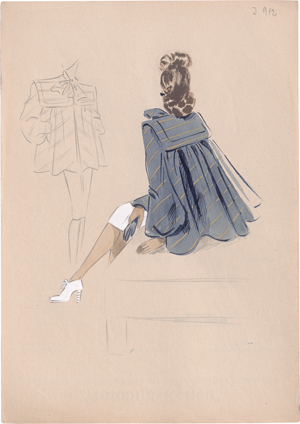 Los 6629 - Mid-Century Modedesign - 50 Originalentwürfe für elegante Damenmode - 1 - thumb