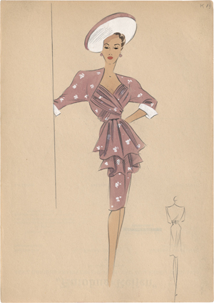 Los 6629 - Mid-Century Modedesign - 50 Originalentwürfe für elegante Damenmode - 4 - thumb