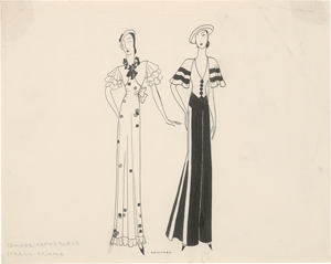 Lot 6636, Auction  125, Snischek, Max, Sommer-Abendkleid und Strand-Pyjama