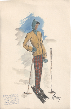 Lot 6649, Auction  125, Czerny, Elfriede, Vier Modeentwürfe