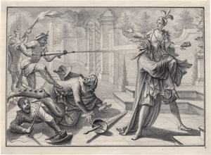 Los 6751 - Schübler, Johann Jakob - Drei Szenen aus der Commedia dell'Arte - 1 - thumb