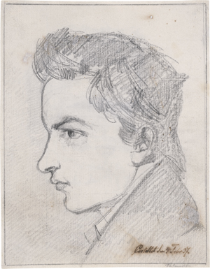 Lot 6781, Auction  125, Lundbye, Johan Thomas, Selbstbildnis im Profil nach links