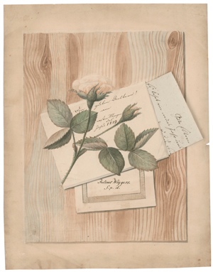 Lot 6815, Auction  125, Deutsch, 1819. Quodlibet mit Neujahrswunsch