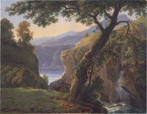 Los 6828 - Morgenstern, Christian Ernst Bernhard - "Am Brietzer" (Felslandschaft mit Seeblick) - 0 - thumb