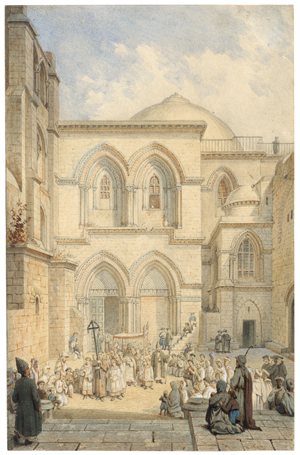Lot 6847, Auction  125, Deutsch, 1882. Prozession vor der Grabeskirche in Jerusalem