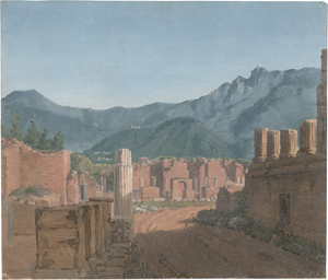 Lot 6857, Auction  125, Zahn, Wilhelm, "Ansicht vom Forum zu Pompeji[...]": Pompeji mit dem Tempel des Jupiter und mit Blick auf den Monte Sant'Angelo