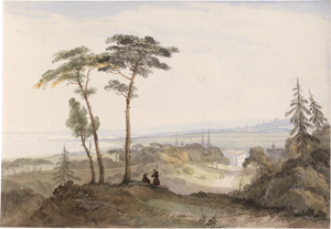 Los 6869 - Schetky, John Christian - Ansicht des Hafens von Danzig und Fahrwasser von Oliva aus; Kloster Oliva bei Danzig - 1 - thumb