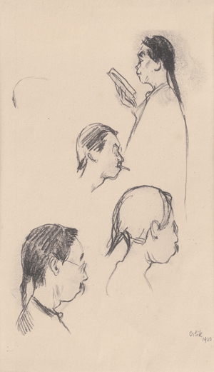Lot 7028, Auction  125, Orlik, Emil, Vier Chinesen