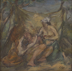 Lot 7093, Auction  125, Hofer, Karl, Lot und seine Töchter