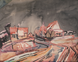 Lot 7111, Auction  125, Böckstiegel, Peter August, Tauwetter in Arrode