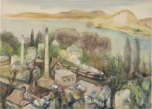 Lot 7150, Auction  125, Kuhfuss, Paul, Rüdersdorfer See mit Kalkwerk
