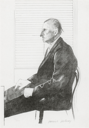 Lot 7271, Auction  125, Hockney, David, Portrait Felix Man (The Print Collector)