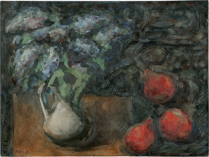 Lot 7308, Auction  125, Feinstein, Pavel, Stilleben mit Flieder und roten Früchten