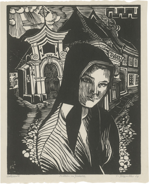 Lot 8043, Auction  125, Felixmüller, Conrad, Das Mädchen von Prachatitz