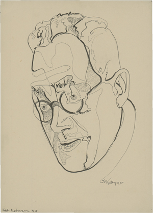 Lot 8088, Auction  125, Kesting, Edmund, Zwei Bildnisse ("Kurt Liebmann"; Unbekannt)