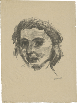 Lot 8092, Auction  125, Kokoschka, Oskar, Mädchenkopf