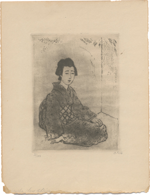 Lot 8142, Auction  125, Orlik, Emil, Geisha Kirschblüte (Sitzende Geisha I)