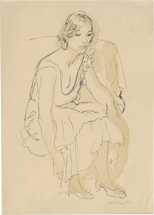 Los 8146 - Pechstein, Hermann Max - Wartende - 0 - thumb