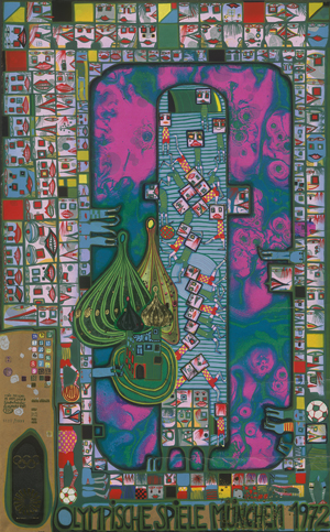 Lot 8325, Auction  125, Hundertwasser, Friedensreich, Olympische Spiele München 1972 (Posterversion)