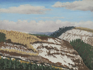 Lot 8338, Auction  125, Koeppel, Matthias, Harzlandschaft bei Wieda; Bahnübergang