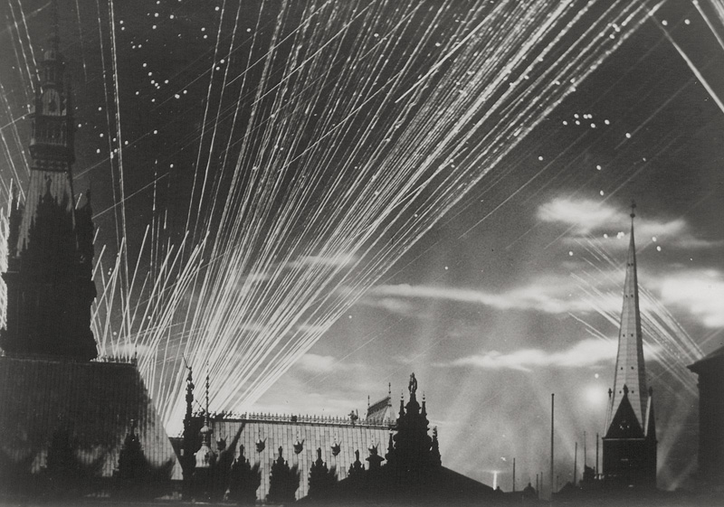 Lot 4295, Auction  125, World War II, Large-scale air raid on Hamburg