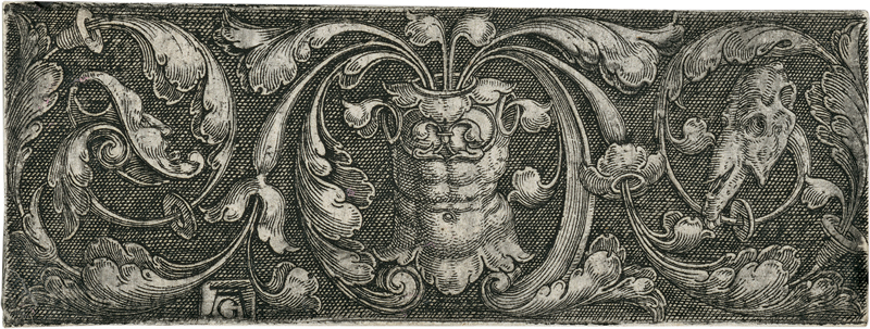 Lot 5002, Auction  125, Aldegrever, Heinrich, Ornament mit einem Kürass