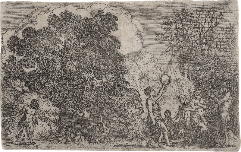 Lot 5092, Auction  125, Elsheimer, Johann Adam, Nymphe, tanzend mit Tambourin