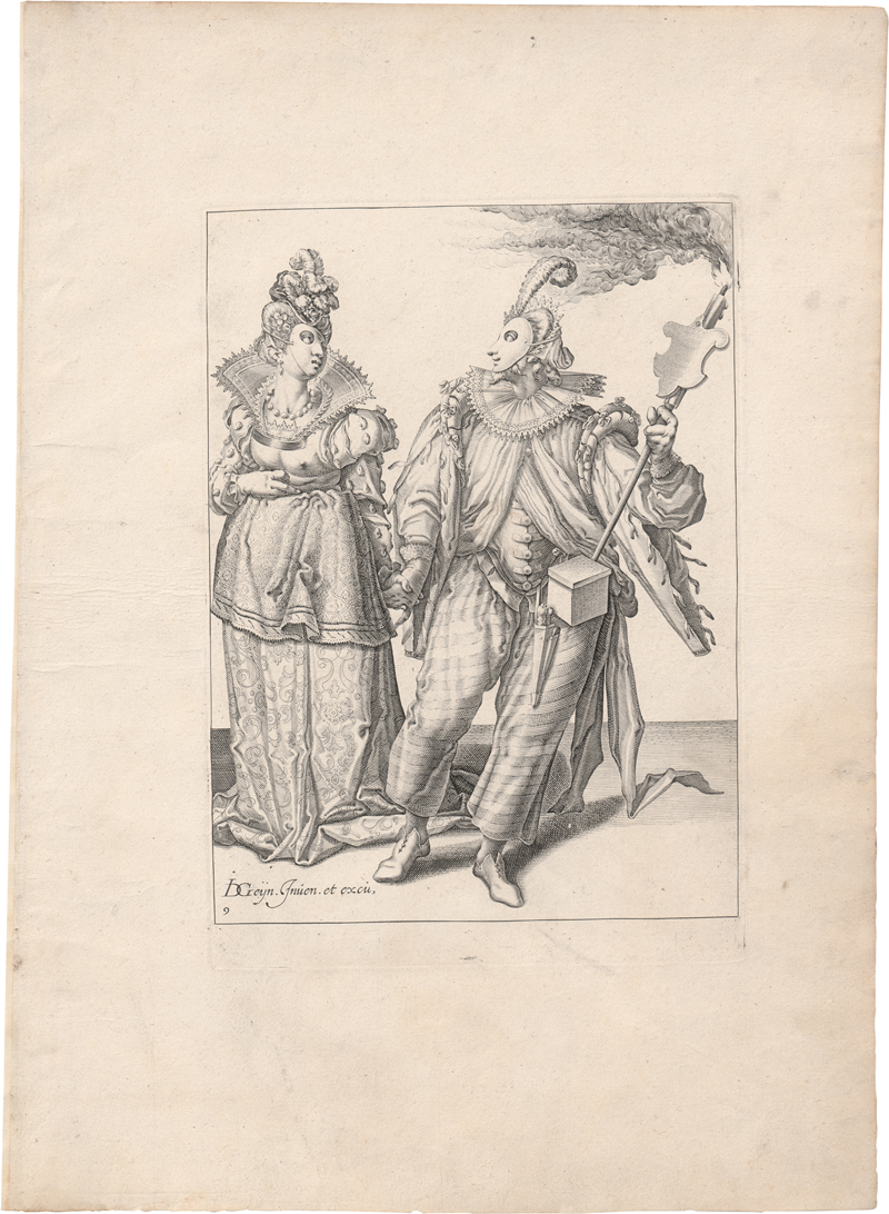 Lot 5104, Auction  125, Gheyn II, Jacques de - nach, Eine Frau an der Hand von einem Musiker geführt