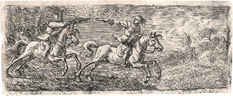 Lot 5122, Auction  125, Laer, Pieter de, Zwei kämpfende Reiter