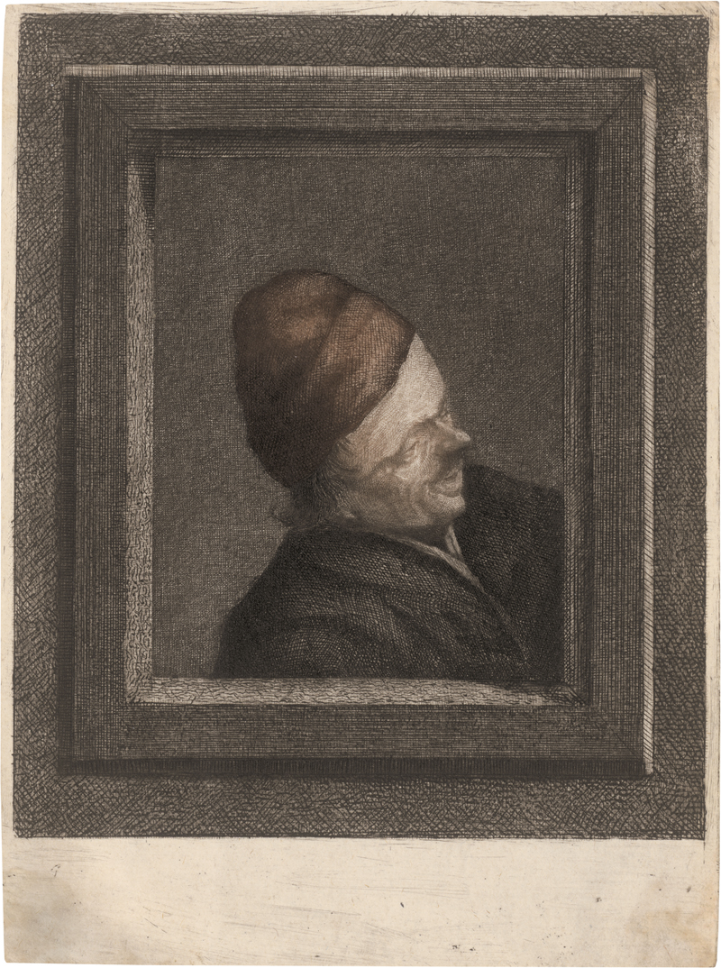 Lot 5171, Auction  125, Ostade, Adriaen van - nach, Brustbildnis eines lachenden Bauern im Fenster