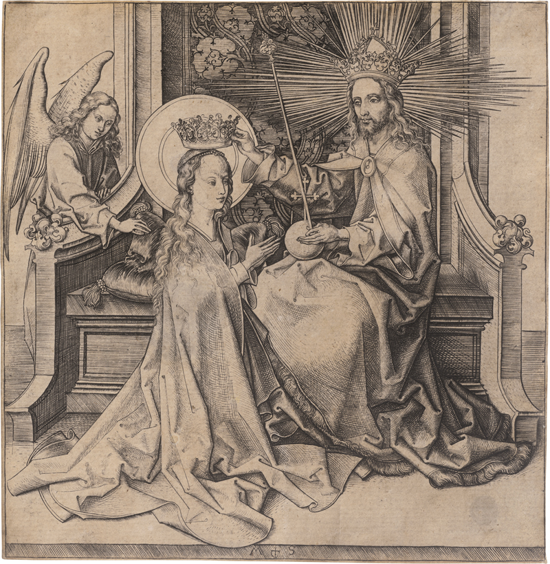Lot 5221, Auction  125, Schongauer, Martin, Der Heiland krönt die Heilige Jungfrau