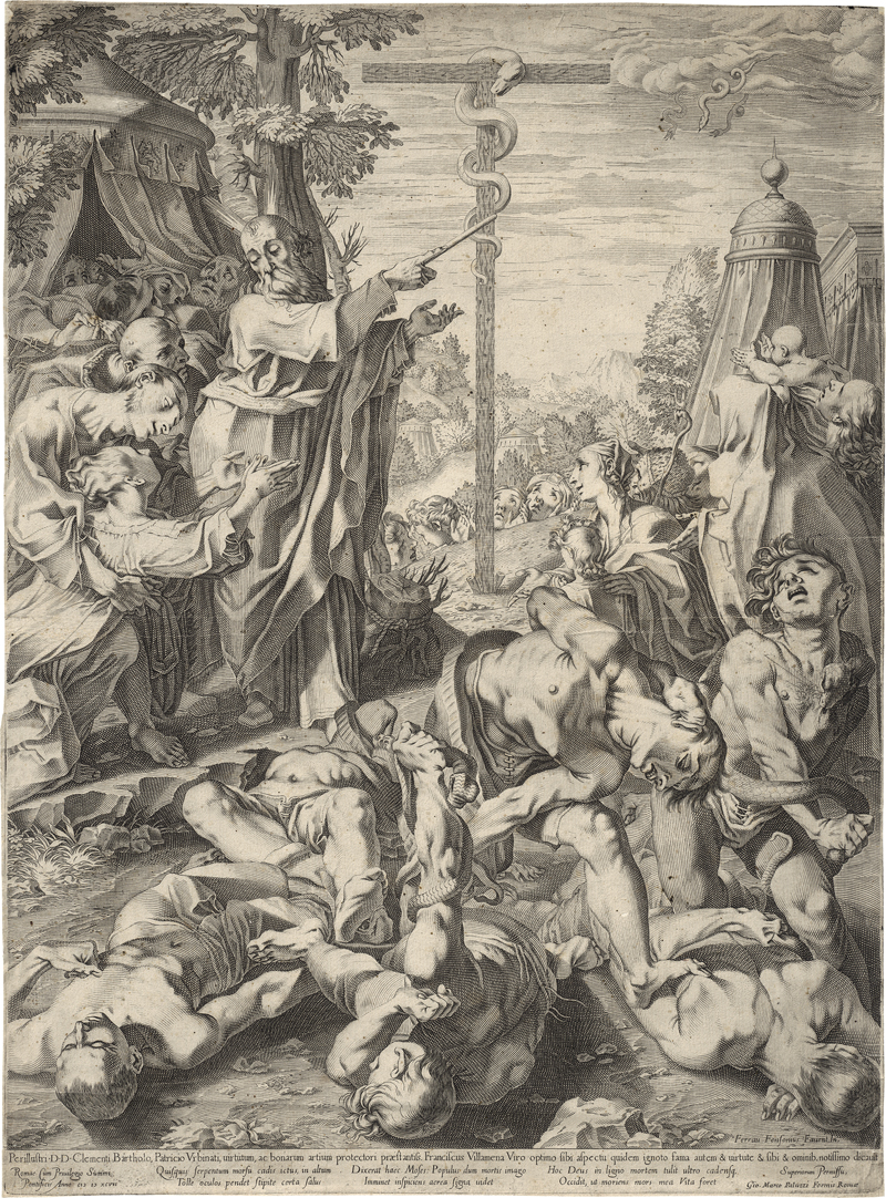Lot 5237, Auction  125, Villamena, Francesco, Moses und die kupferne Schlange