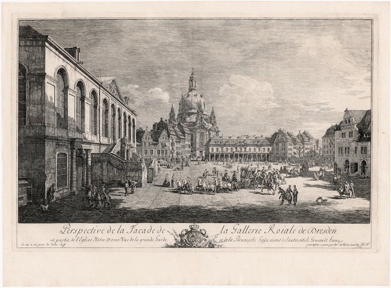 Lot 5245, Auction  125, Bellotto, Bernardo, Perspective de la Facade de la Gallerie Roiale