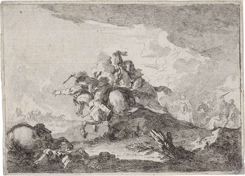 Lot 5256, Auction  125, Casanova, Francesco, Ein Reitergefecht - Le combat de cavallerie